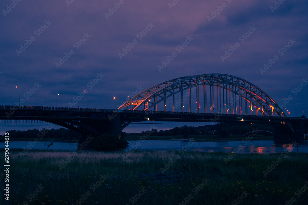 The Waalbridge Nijmegen during Night