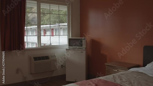 Interior of an American motel room