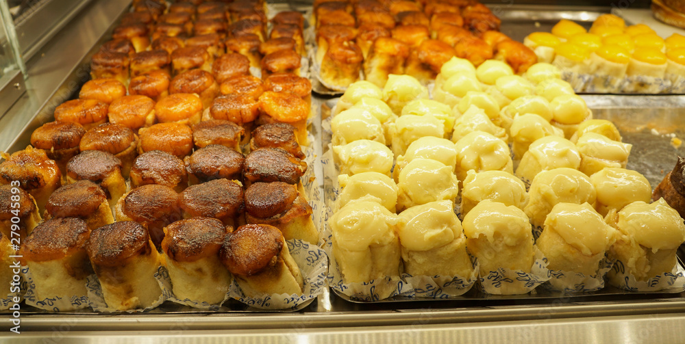 Pionono is a sweet pastry popular in Spain, South America, and the Philippines. rolled sponge cake 