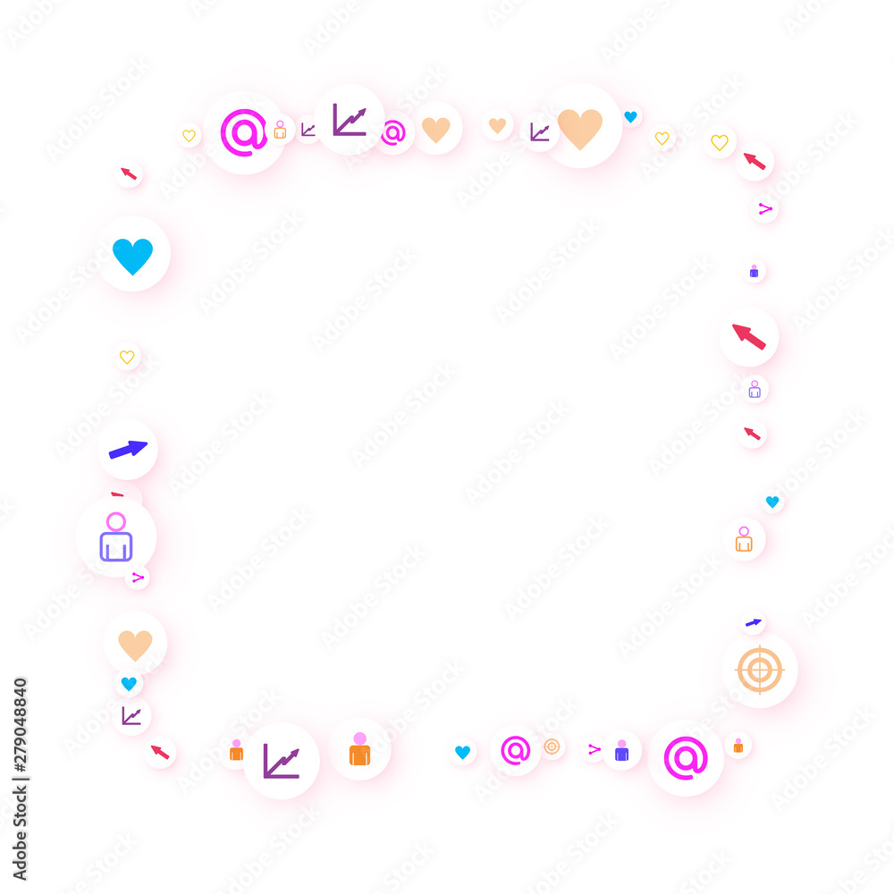 Social media marketing, Communication concept. Social media marketing, Communication concept.