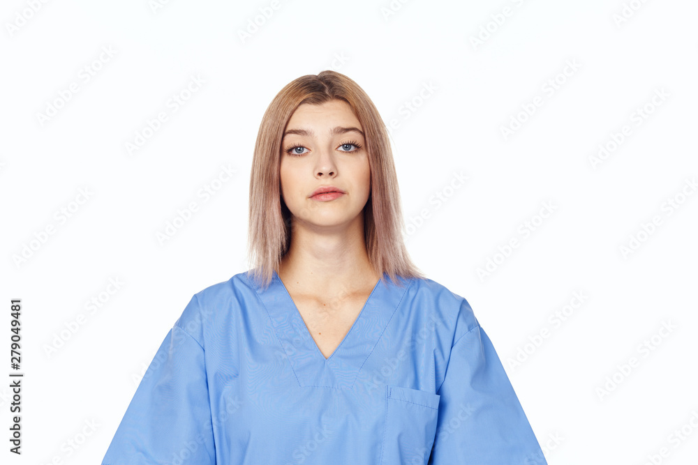 portrait of young woman isolated on white portrait of young woman isolated on white
