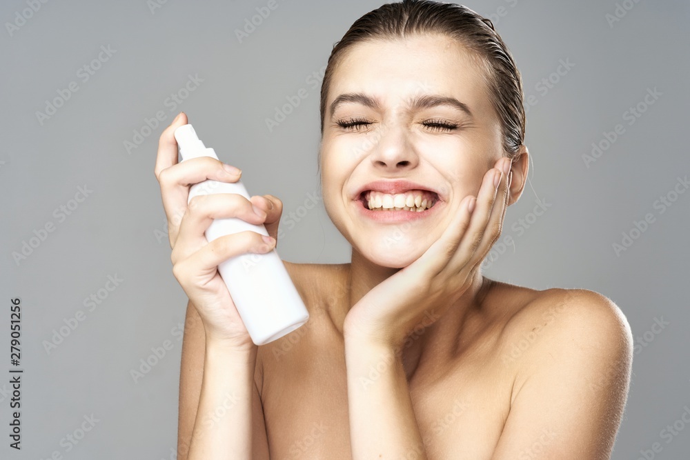 portrait of young smiling woman portrait of young smiling woman