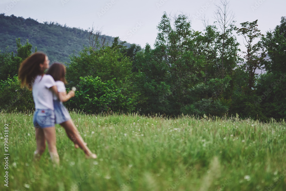 Fototapeta premium girl in the field