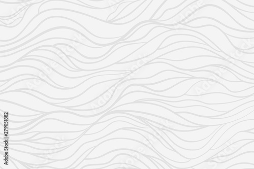 Hand drawn sea pattern with waves. Monochrome universal texture. Abstract nautical background. Doodle for your design. Wallpaper for banners. Black and white illustration