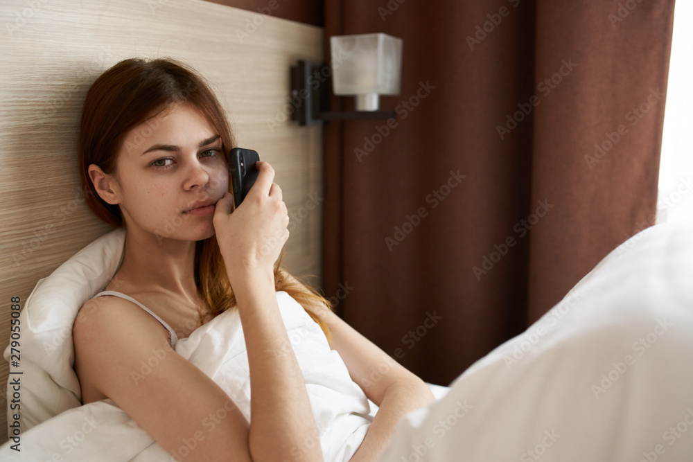 young smiling woman with perfect skin on face looking at camera young smiling woman with perfect skin on face looking at camera