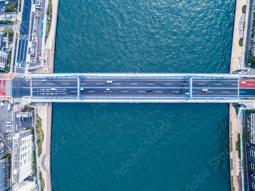 大きな橋　鳥瞰図 photo