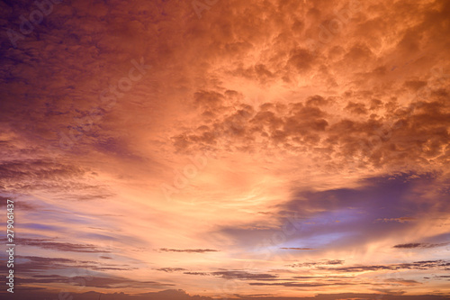 Fototapeta Naklejka Na Ścianę i Meble -  Sunset sky background.