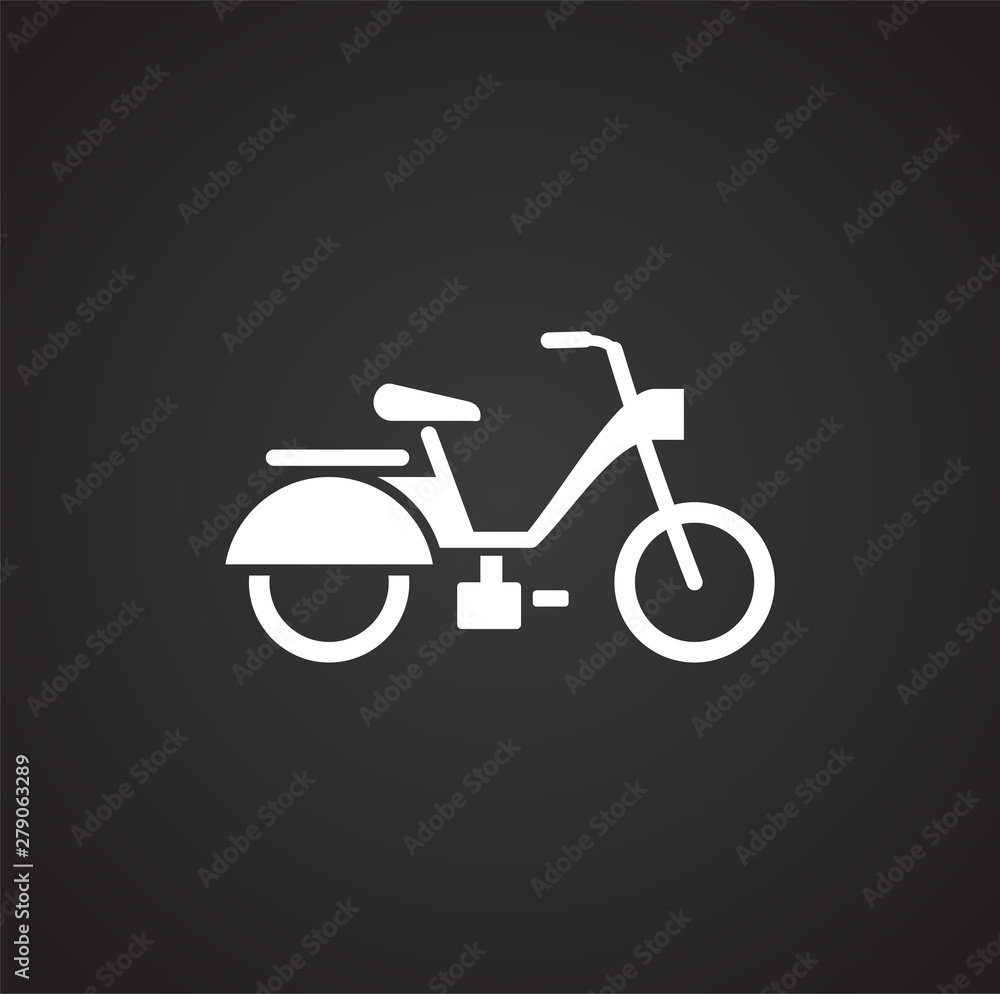 Fototapeta premium Moto related icon on background for graphic and web design. Simple illustration. Internet concept symbol for website button or mobile app.