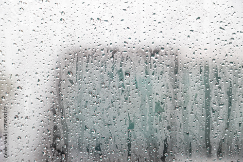 Water drop on glass windows