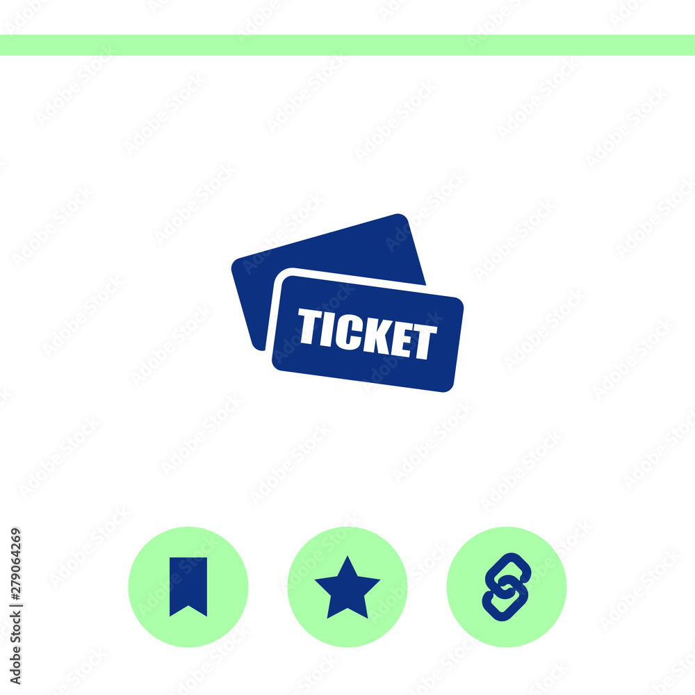 Simple flat icon on white background. Simple flat icon on white background.
