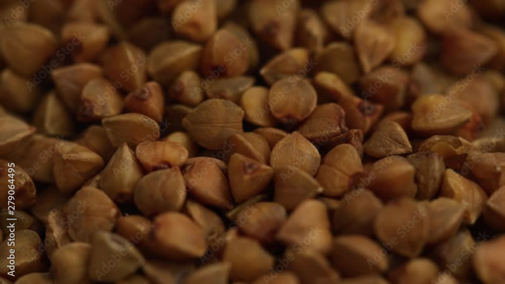 Close up shot of buckwheat grain Close up shot of buckwheat grain