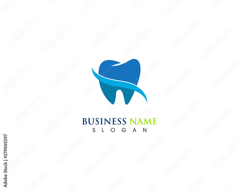 Dental care health logo design template Dental care health logo design template