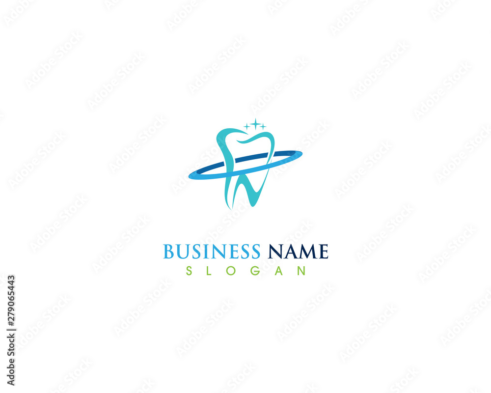 Dental care health logo design template Dental care health logo design template