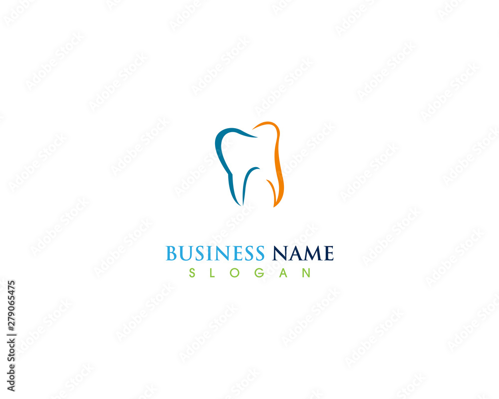 Dental care health logo design template Dental care health logo design template