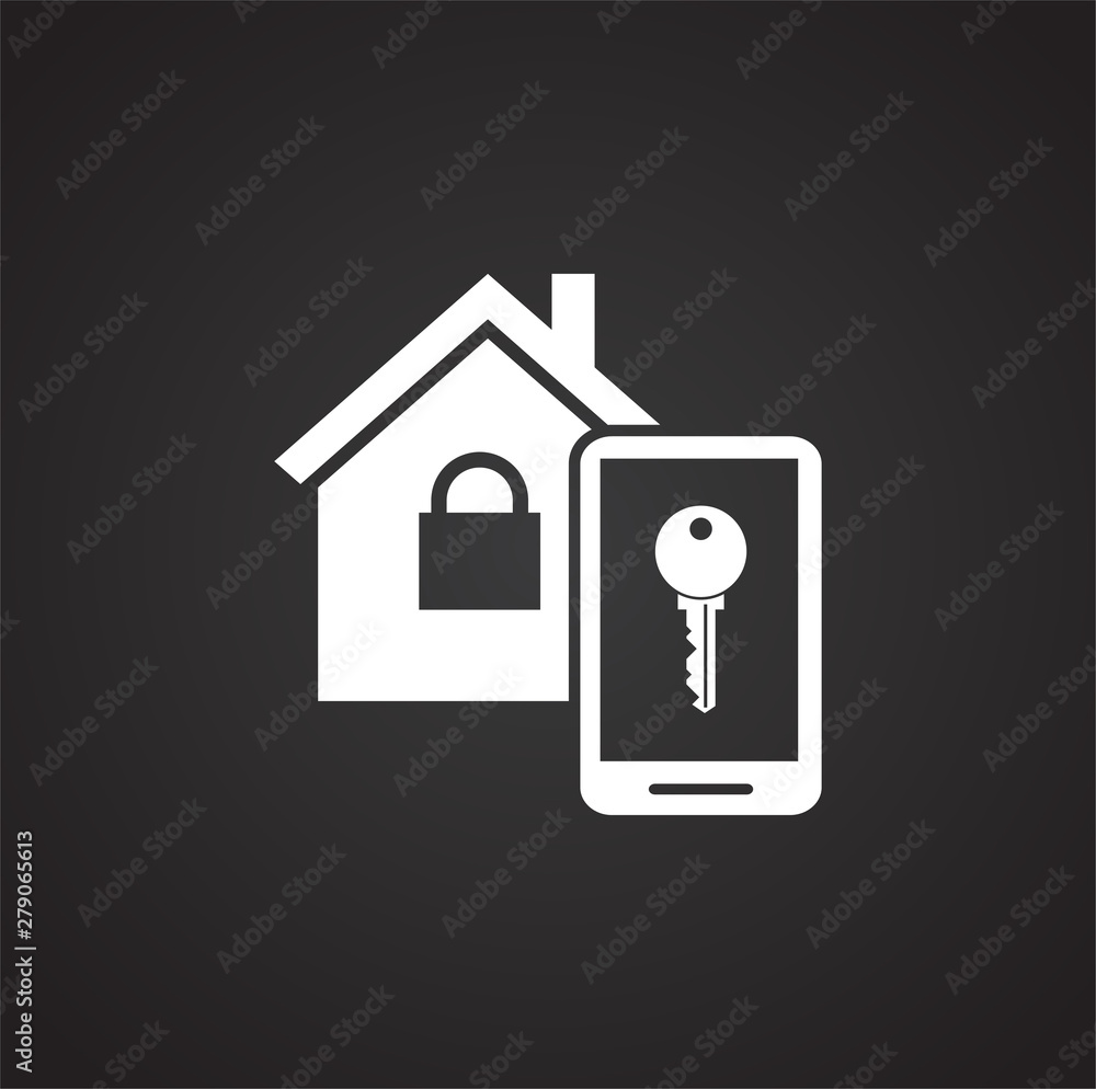 Smart lock icon on background for graphic and web design. Simple illustration. Internet concept symbol for website button or mobile app. Smart lock icon on background for graphic and web design. Simple illustration. Internet concept symbol for website button or mobile app.