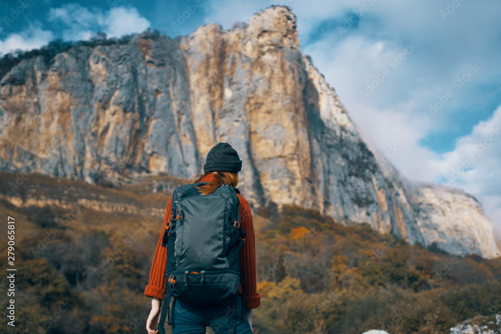 hiker in the mountains hiker in the mountains