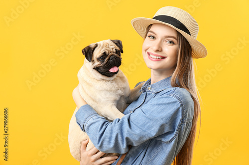 Beautiful young woman with ...