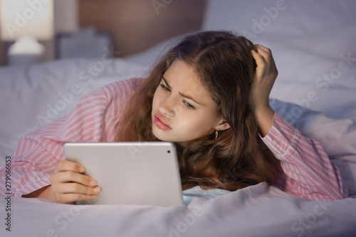 Emotional teenage girl with...