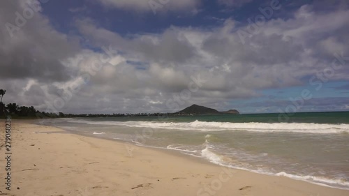 View on empty Kailua Beach photo