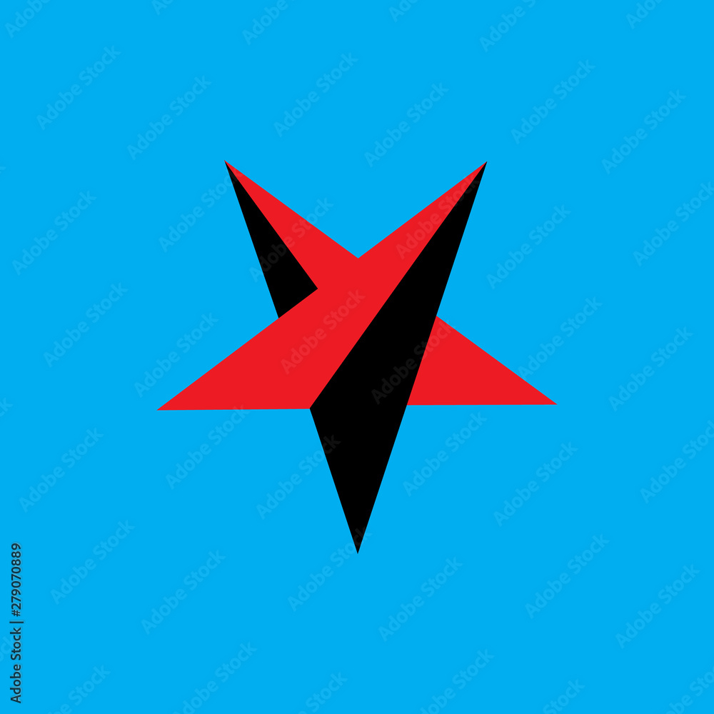 colourfull star logo vector