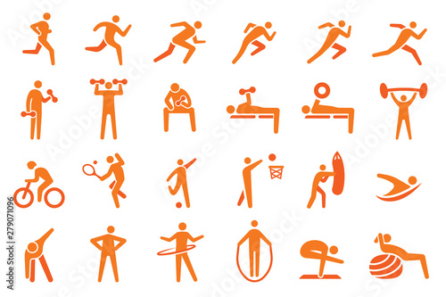 Exercise to challenge yourself.Sport healthy concept.