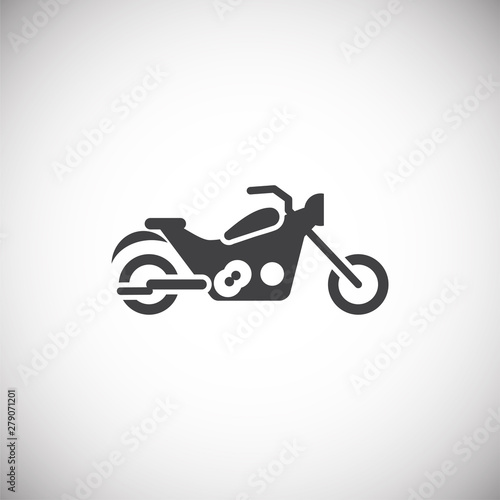 Moto related icon on background for graphic and web design. Simple illustration. Internet concept symbol for website button or mobile app.