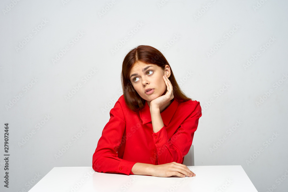 young woman in office