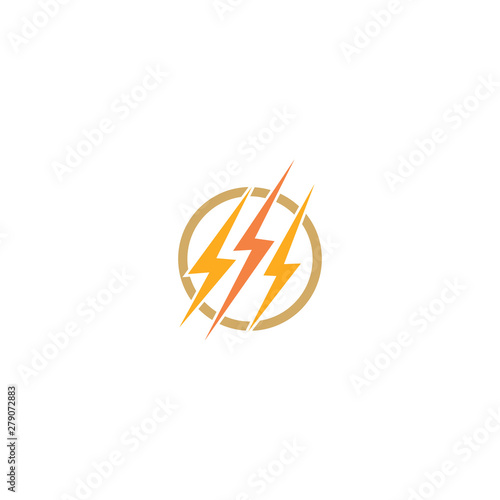 thunder bolt vector logo