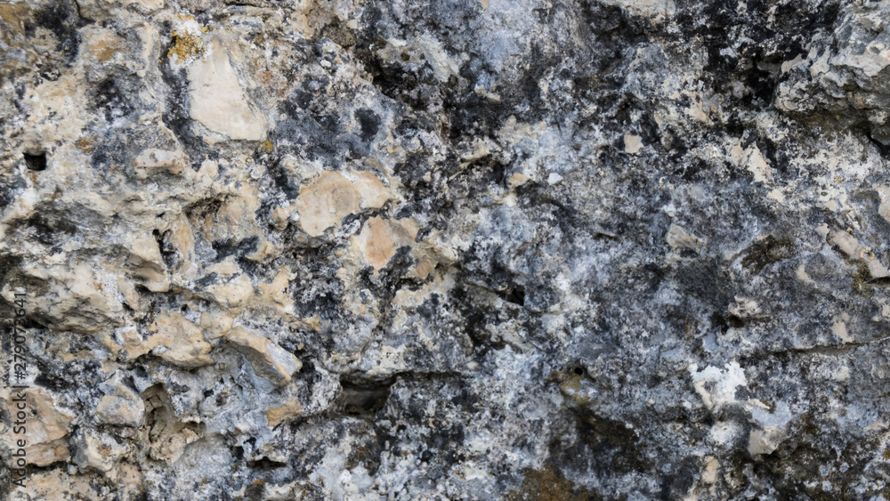 Granite surface texture with moss Granite surface texture with moss