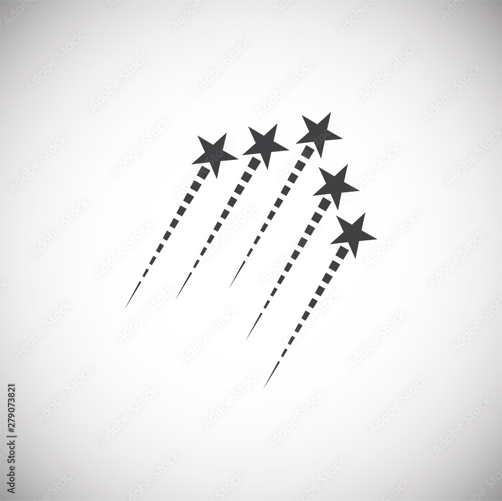 Firework related icon on background for graphic and web design. Simple illustration. Internet concept symbol for website button or mobile app. Firework related icon on background for graphic and web design. Simple illustration. Internet concept symbol for website button or mobile app.