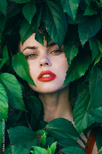 portrait of a girl in carnival mask