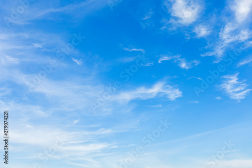 Fototapeta Naklejka Na Ścianę i Meble -  blue sky background texture with white clouds.