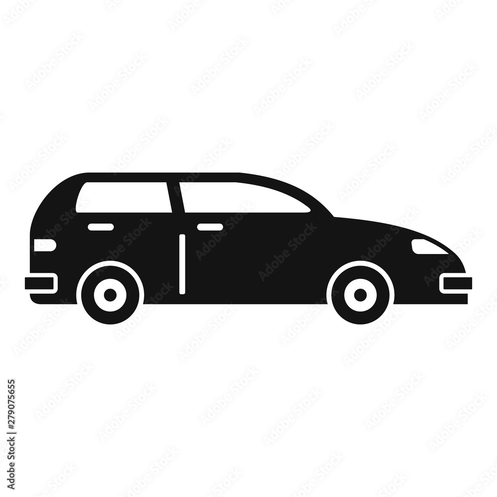 Modern car icon. Simple illustration of modern car vector icon for web design isolated on white background