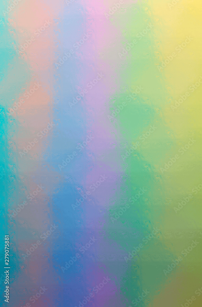 Abstract illustration of blue, green, yellow Glass Blocks background