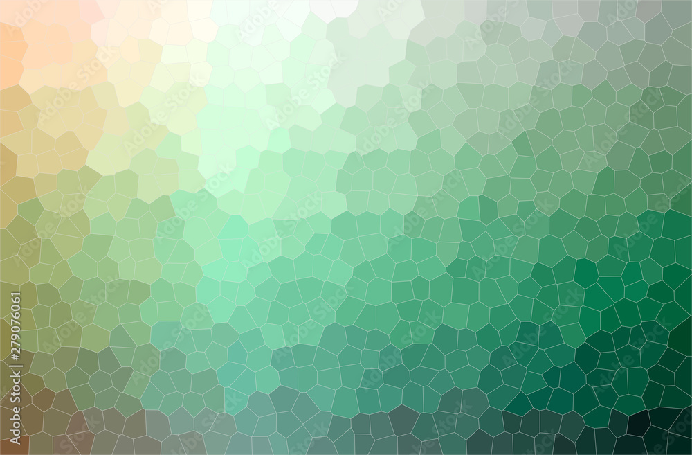 Abstract illustration of green Small Hexagon background Abstract illustration of green Small Hexagon background