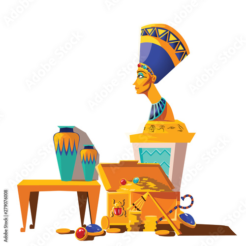 Ancient Egypt vector cartoon set