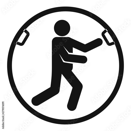 Zorb move icon. Simple illustration of zorb move vector icon for web design isolated on white background