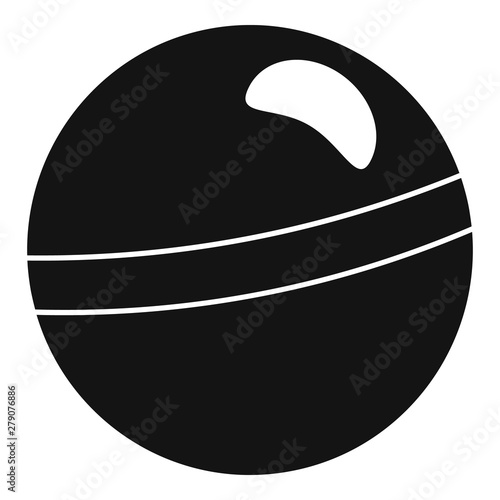 Rhythmic gymnastics ball icon. Simple illustration of rhythmic gymnastics ball vector icon for web design isolated on white background