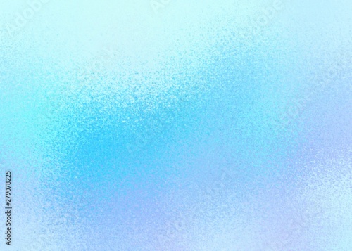 Azure shimmer clear background. Bright blue frosted texture.