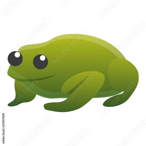 Tropical frog icon. Cartoon of tropical frog vector icon for web design isolated on white background