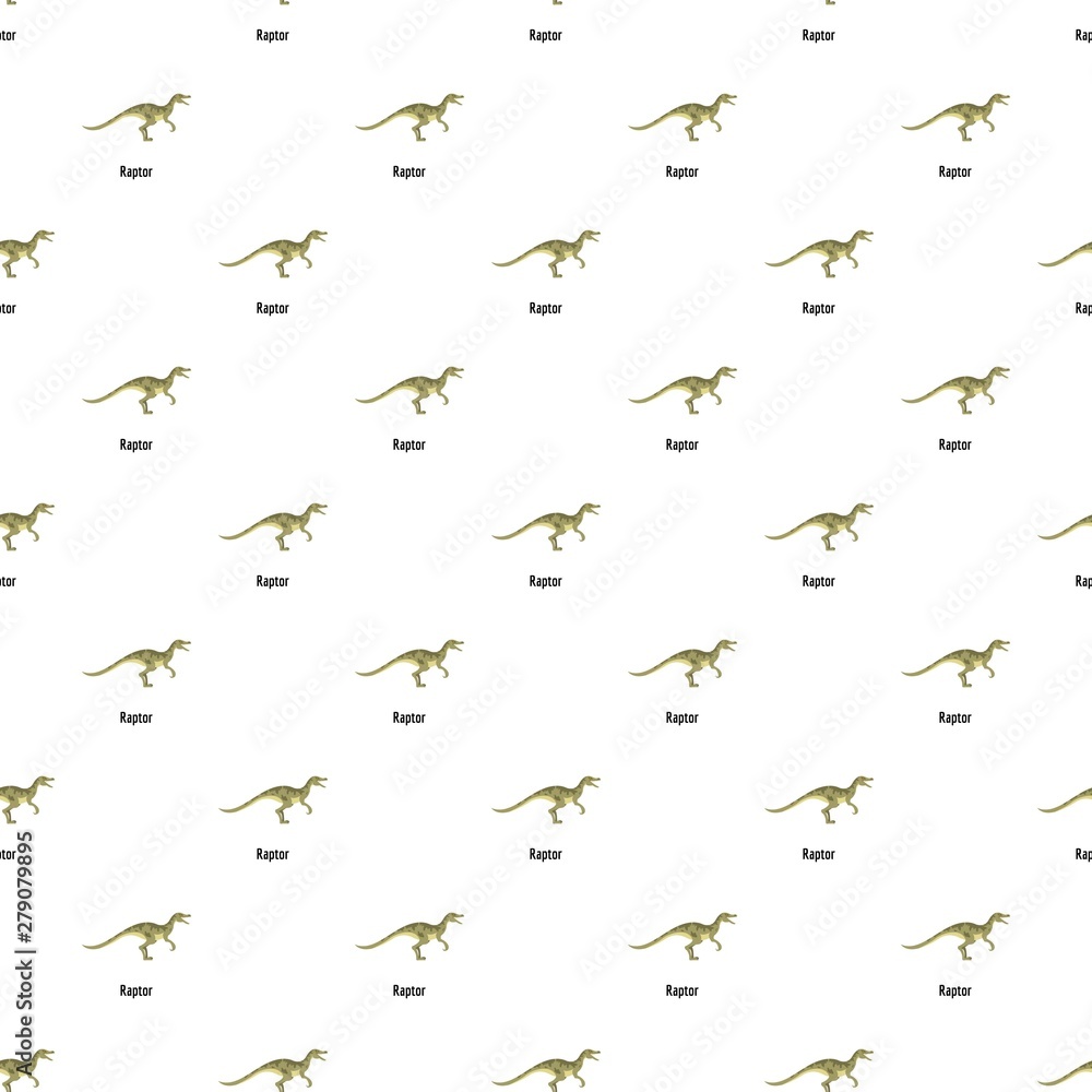 Fototapeta premium Raptor pattern seamless vector repeat for any web design