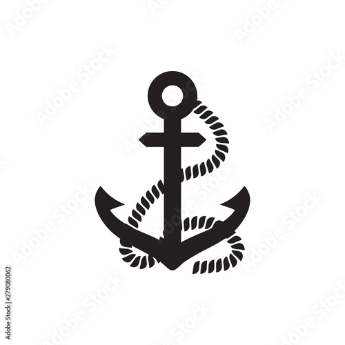 Anchor icon graphic design template vector illustration