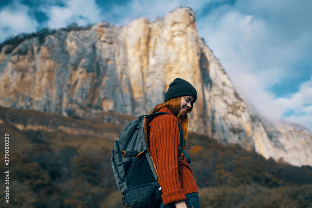 hiker in mountains hiker in mountains