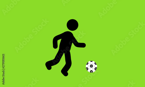 soccer player kicking ball
