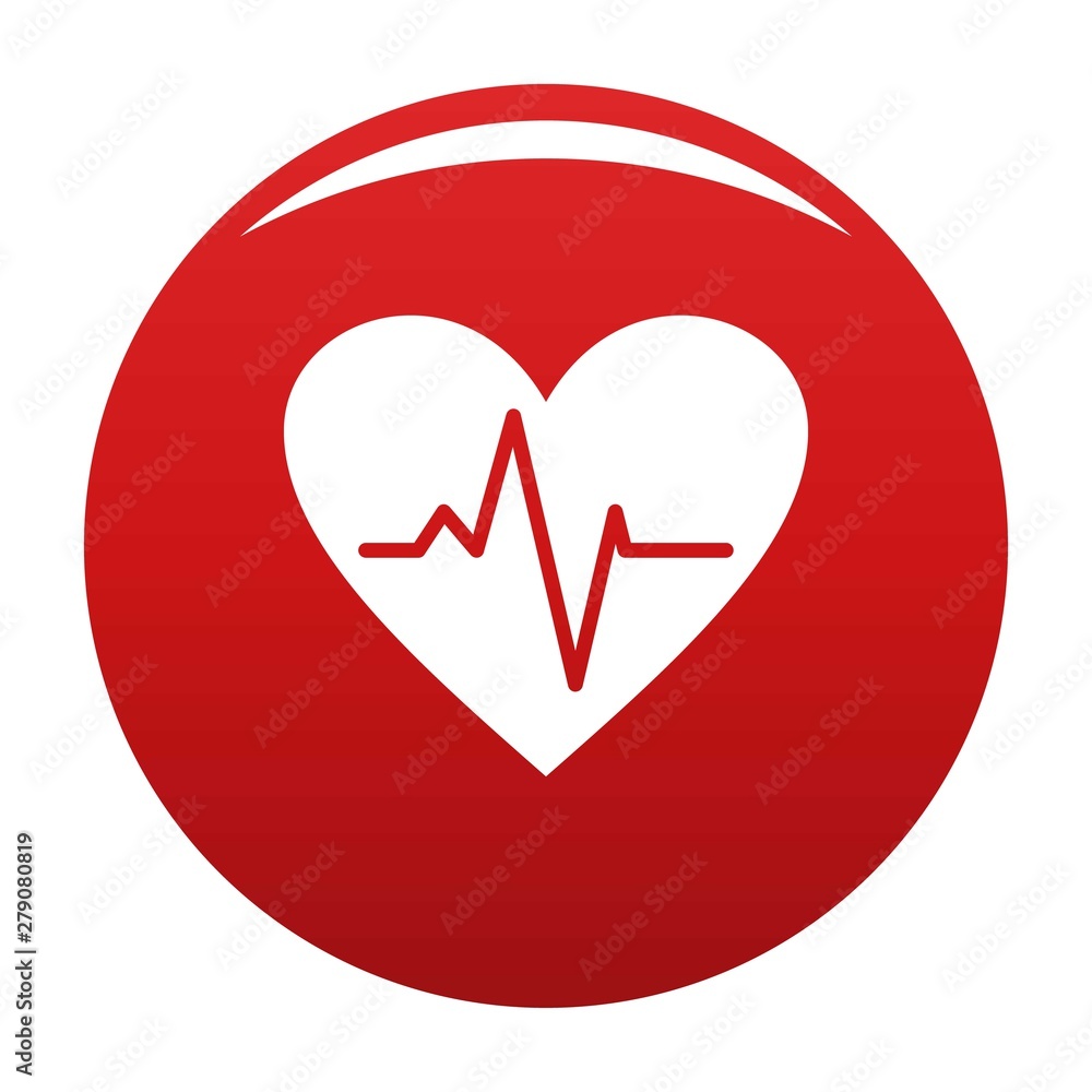 Healthy heart icon. Simple illustration of healthy heart vector icon for any design red Healthy heart icon. Simple illustration of healthy heart vector icon for any design red