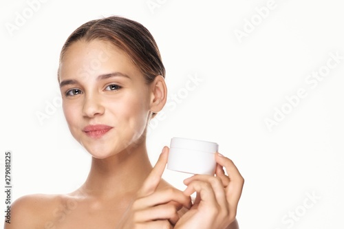 young woman with cup of coffee