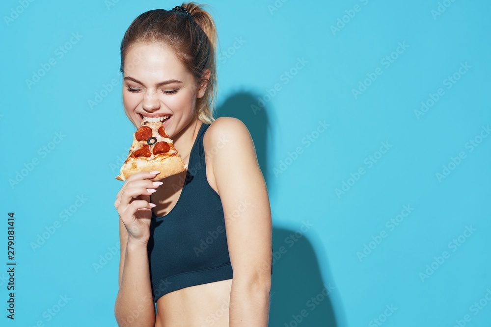 woman eating ice cream on white background woman eating ice cream on white background