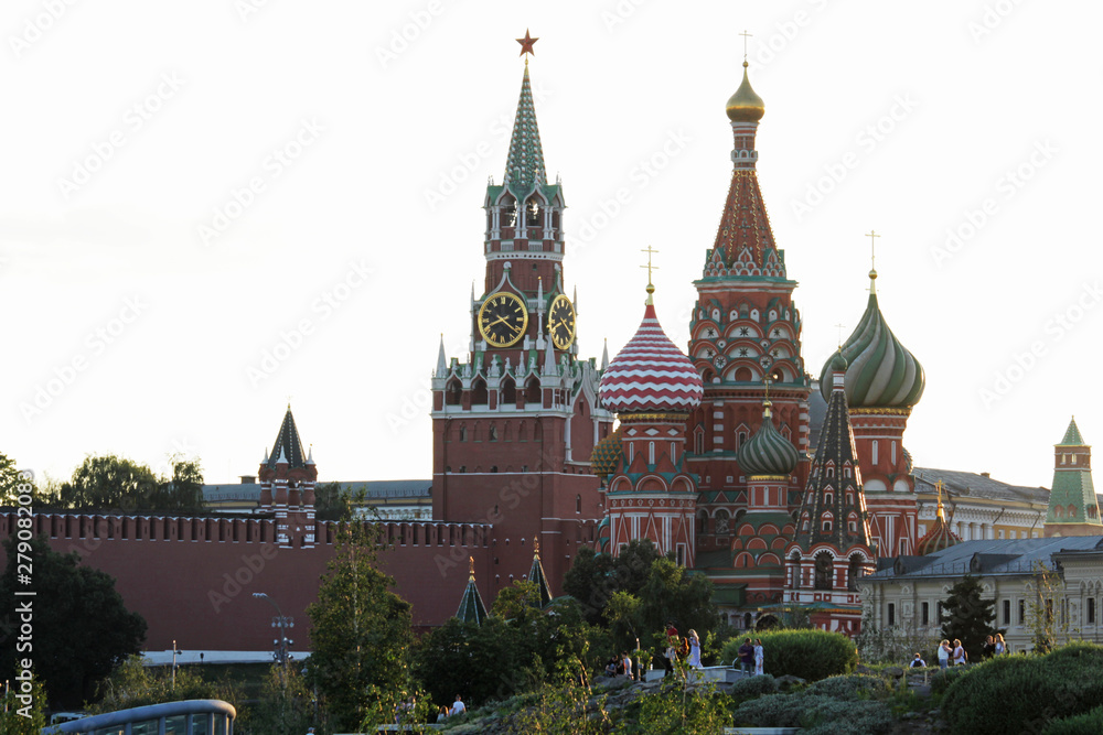 View to Moscow Kremlin from Zaryadie park