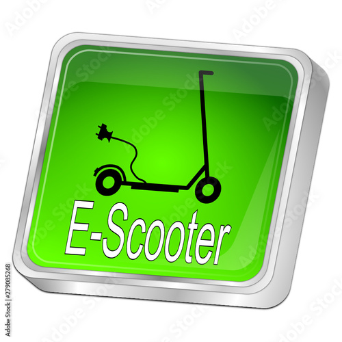 E-Scooter Button - 3D illustration