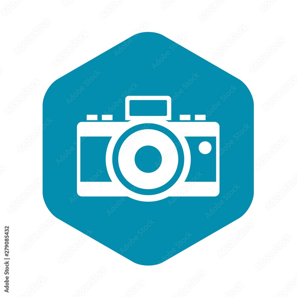 Photocamera icon. Simple illustration of photocamera vector icon for web Photocamera icon. Simple illustration of photocamera vector icon for web